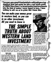 Western Land Investing Ad